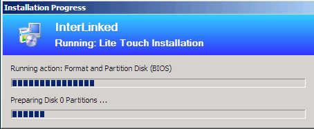 Preparing Disk 0 Partitions